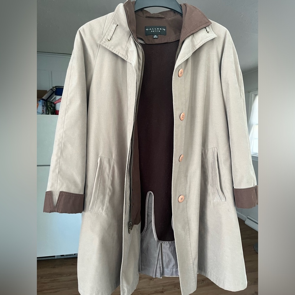 Gallery Olive Green Long Jacket